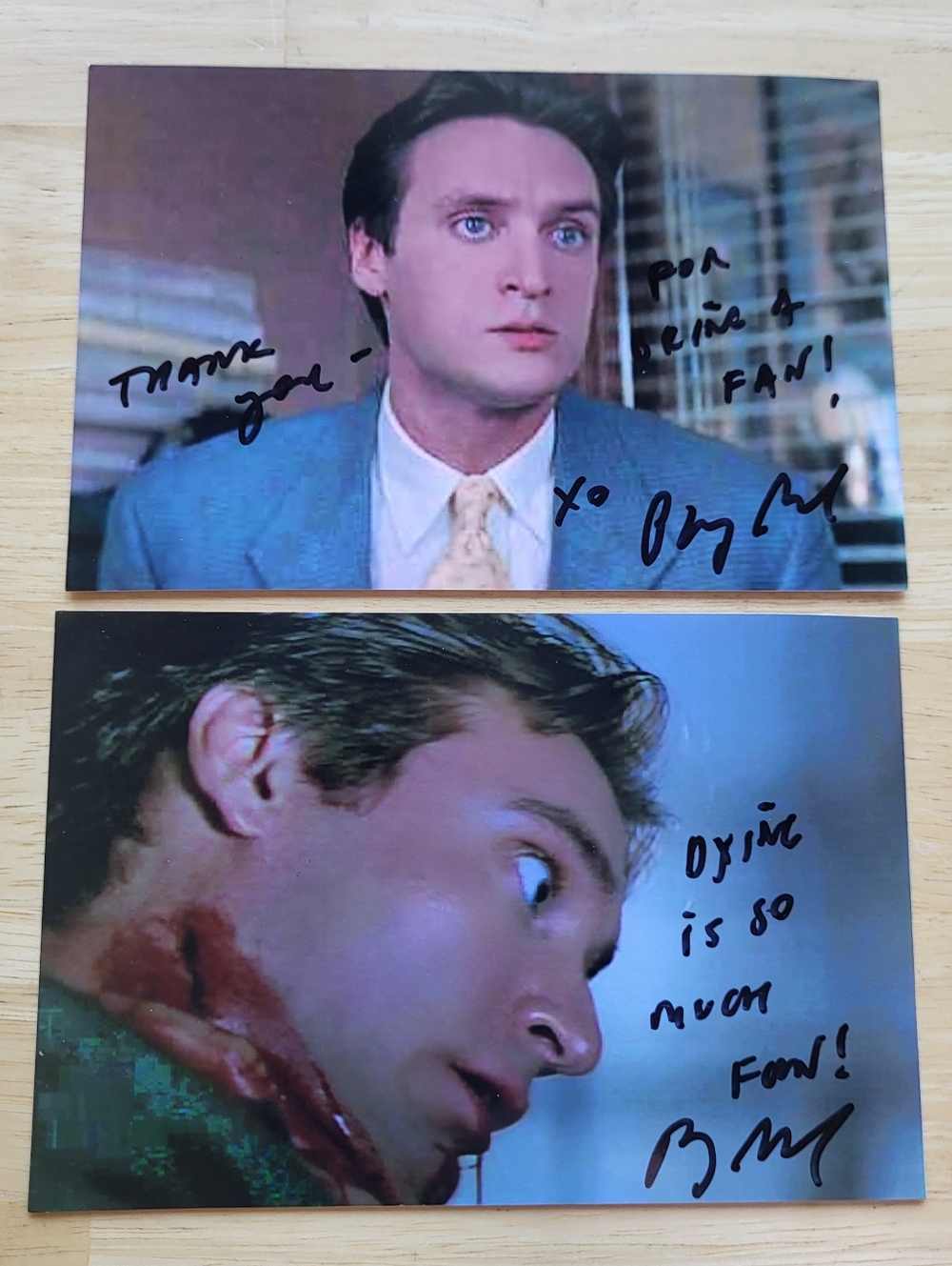 Philip Pavel Scream 2 Hand Signed 4x6 Autograph Photos Horror